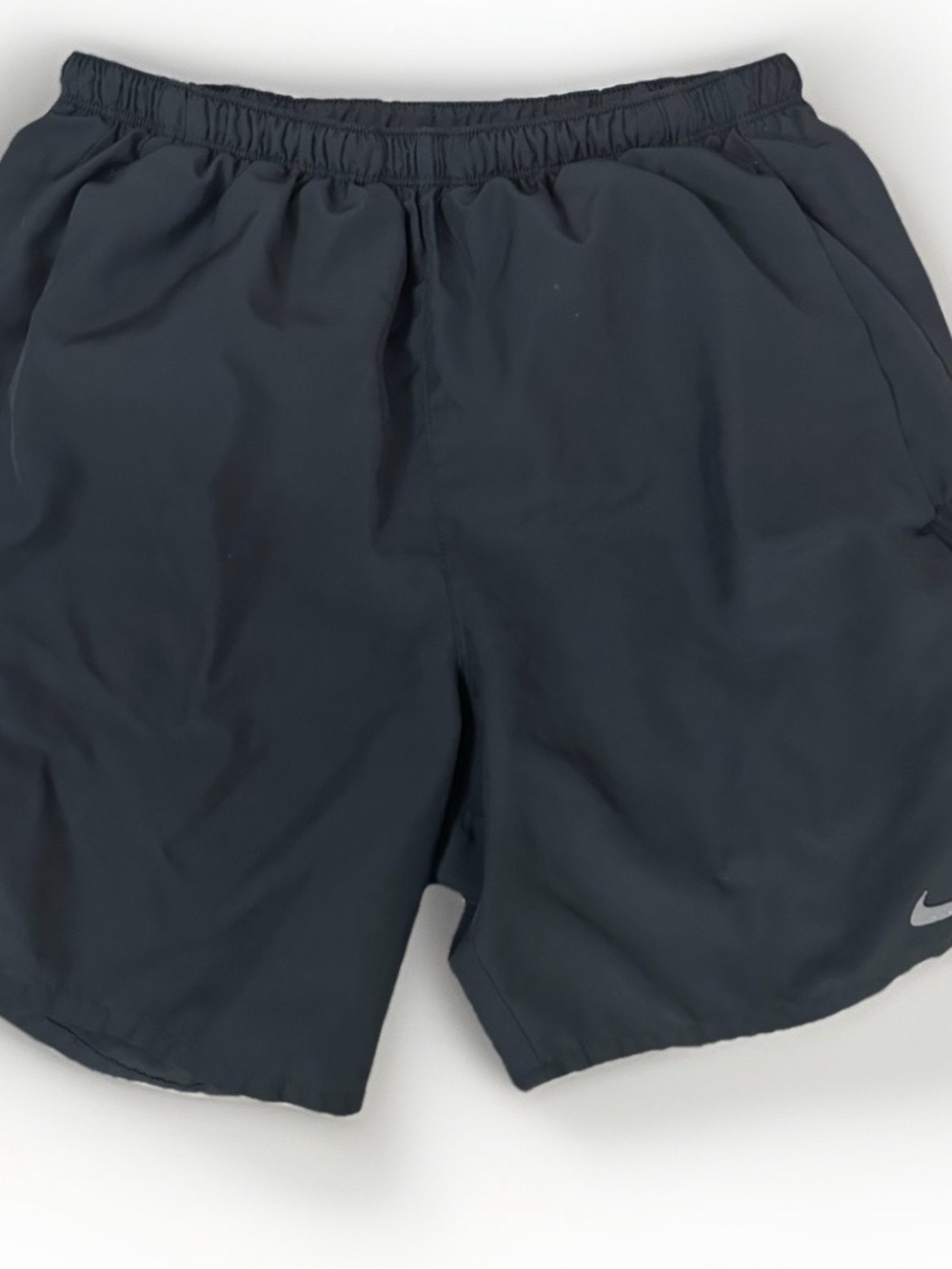 Nike Women’s Dark Black Athletic Running Shorts with Reflective Swoosh